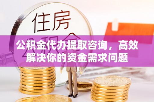 久治公积金代办提取咨询，高效解决你的资金需求问题
