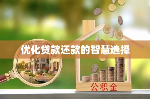 久治优化贷款还款的智慧选择