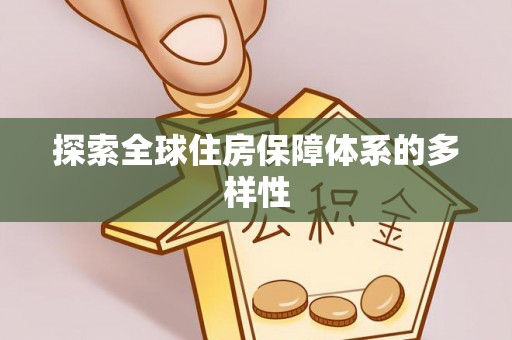 久治探索全球住房保障体系的多样性